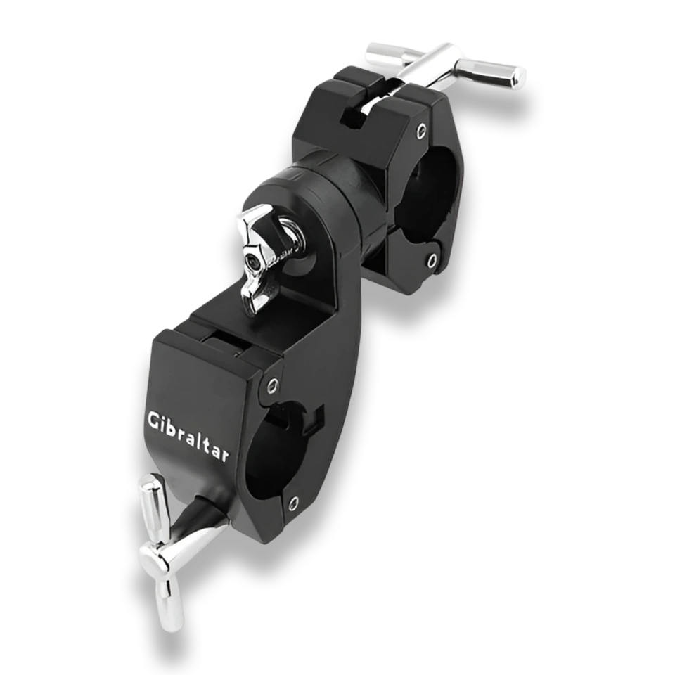 Gibraltar SC-GRSQS 1.5-Inch Black Quick-Set Adjustable Drum Rack Clamp, Rotating Rack Connector