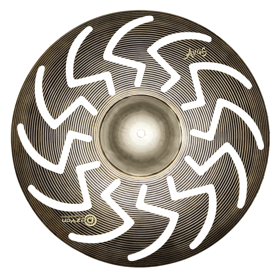 AVUS DAZYAN 18-Inch Professional Crash Cymbal with Powerful Projection, Full Tonal Response and Balanced Attack for Drum Kits, Live Performance, Studio Recording and Practice
