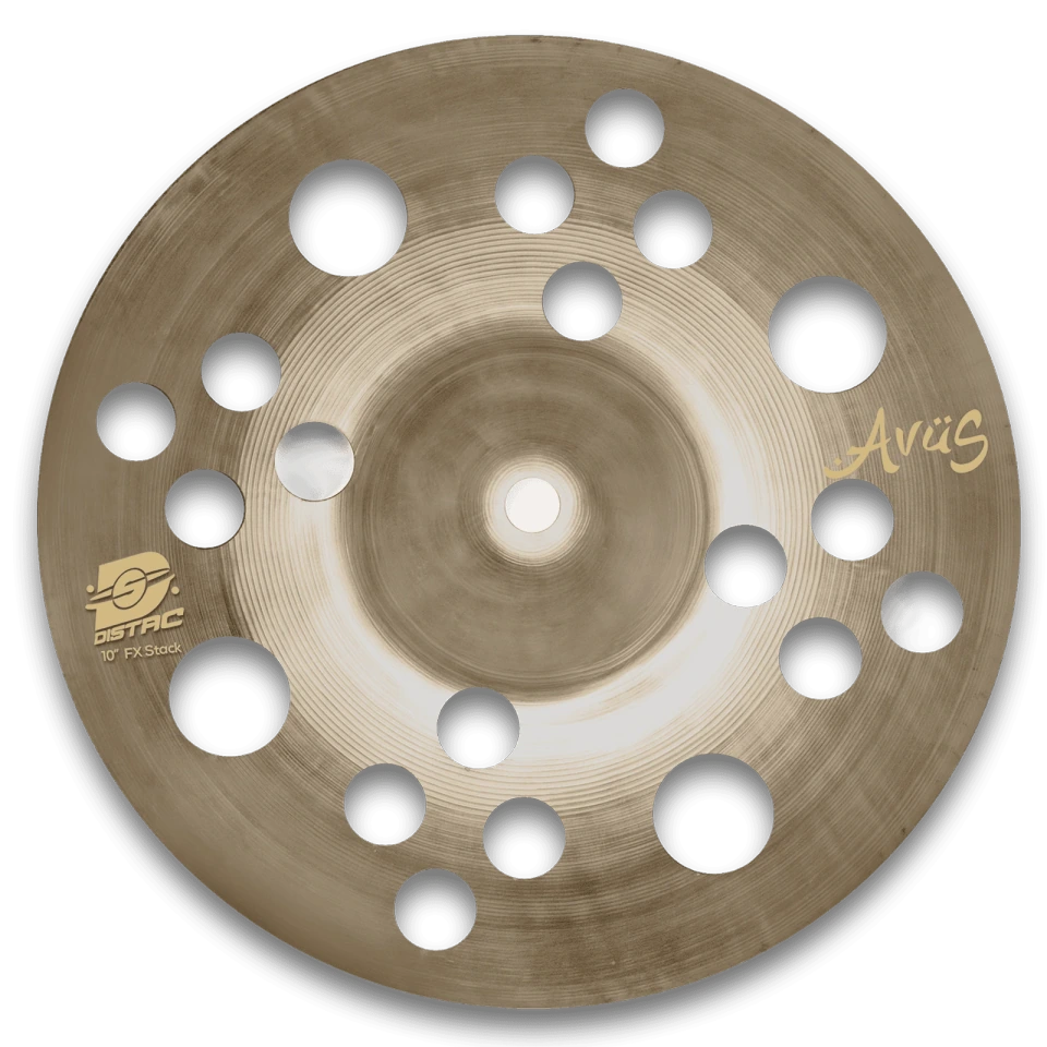 AVUS DISTACK 10-Inch Professional Effect Cymbal with Distinctive Attack, Responsive Tone and Controlled Decay for Drum Accents, Fills, Studio Recording and Live Performance