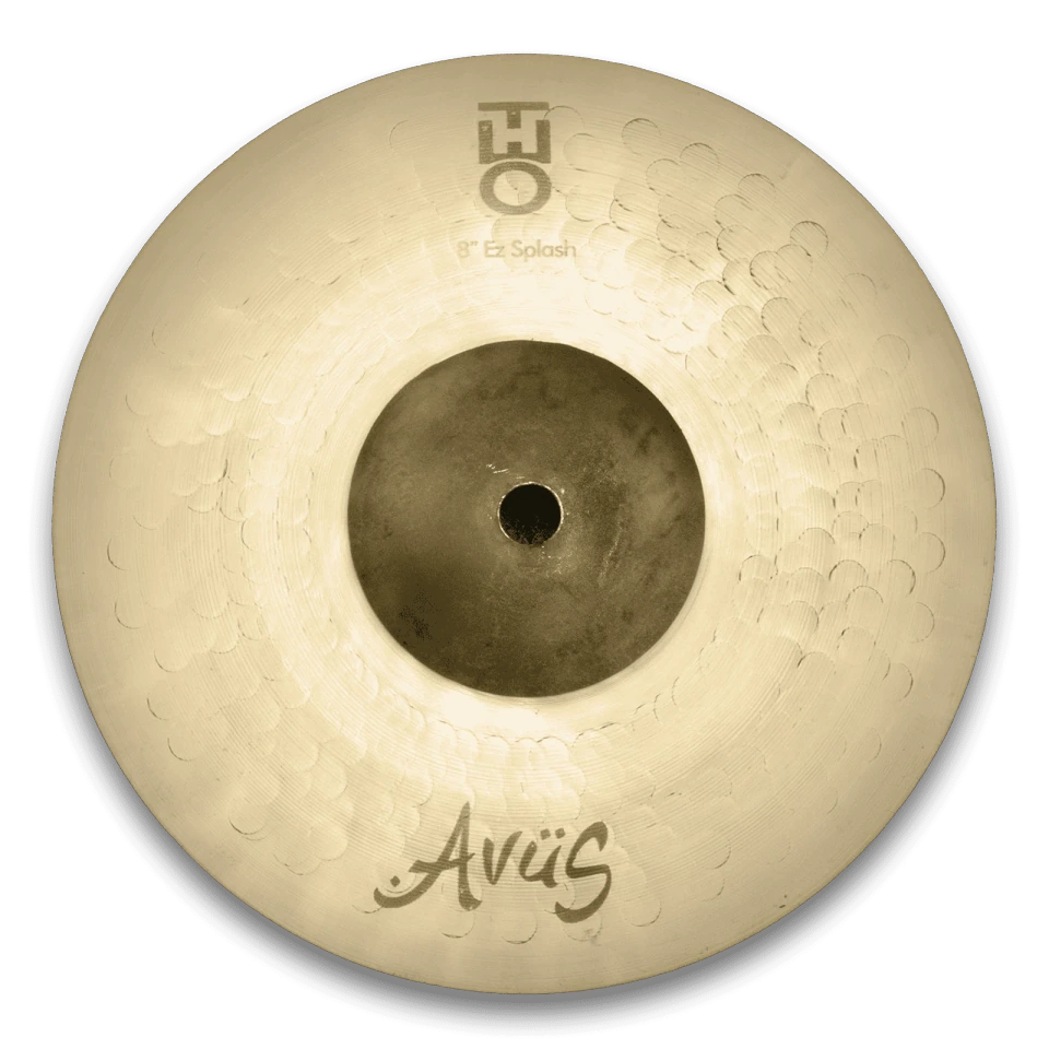 AVUS THEO 8-Inch Gold Professional Splash Cymbal with Bright Attack, Quick Decay and Responsive Brass Alloy Construction for Drum Kits, Live Performance, Studio Recording and Practice