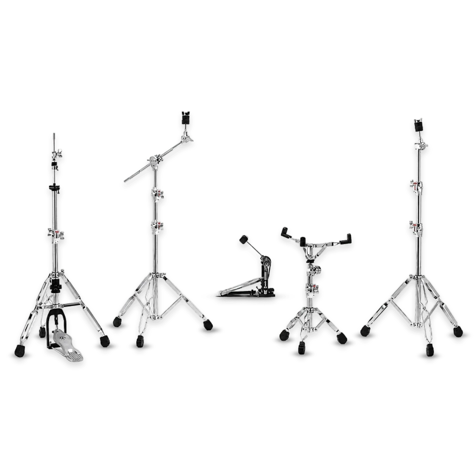 Gibraltar 6700PK 6000 Series Drum Hardware Pack, Double-Braced Snare, Hi-Hat and Cymbal Stands with Bass Drum Pedal for Complete Drum Setup