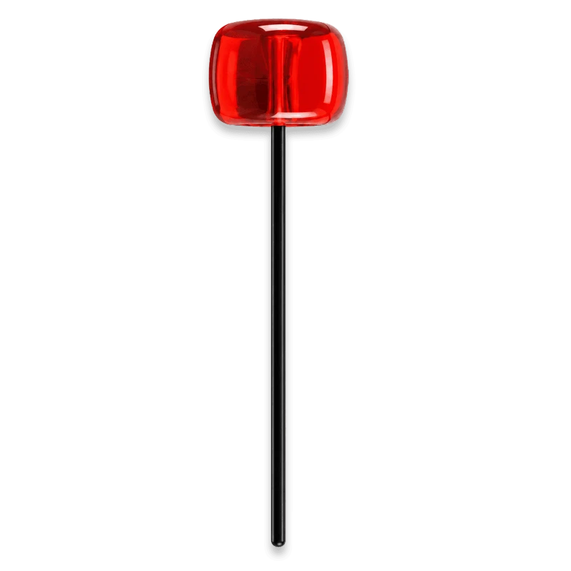 GIBRALTAR SC-3267 G-Class Drum Beater | Red Acrylic & Felt Head