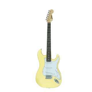 Hertz HZ STMP SSS Cream Electric Guitar | Vibe Music |3 Single-Coil Pickups