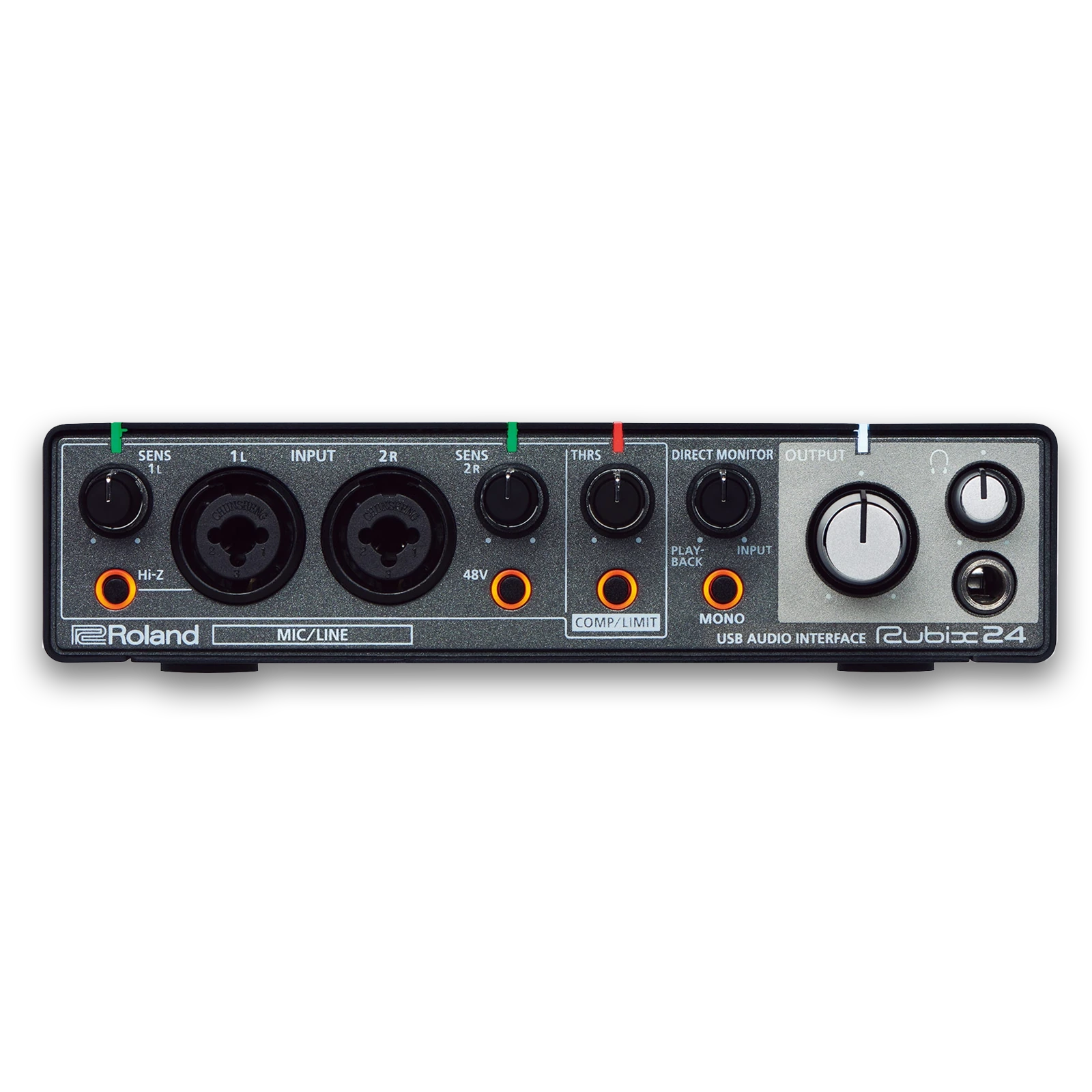 Roland Rubix - 24 USB Audio Interface with 2-In/4-Out Connectivity, MIDI I/O, Hi-Z Input, Low-Latency Monitoring & Studio-Quality Recording view 1