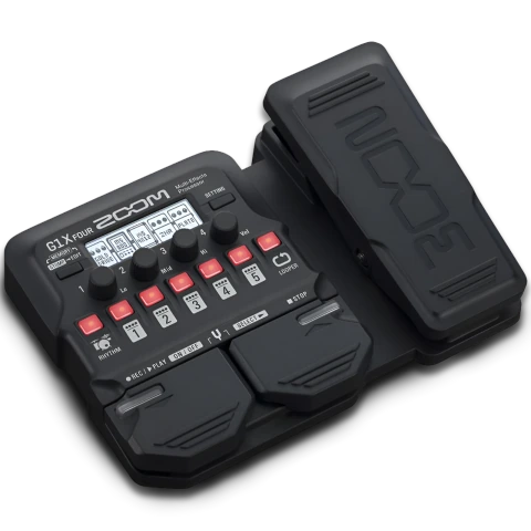 Zoom G1X FOUR Guitar Multi-Effects Processor with Expression Pedal