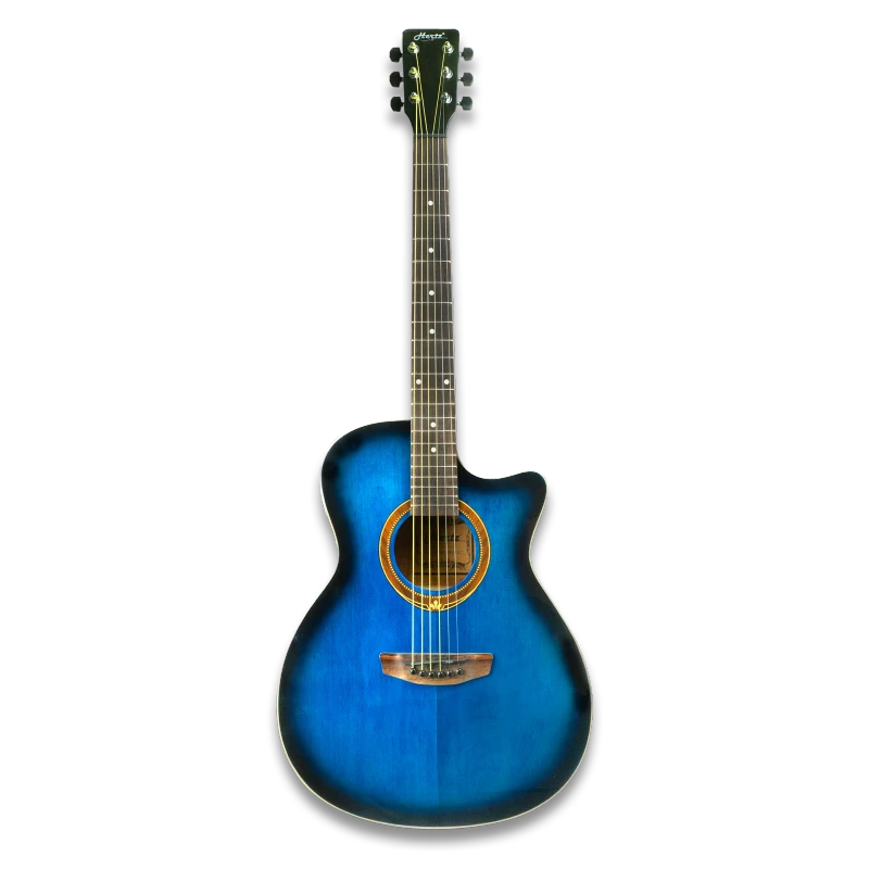HERTZ AMS-070EQ Semi-Acoustic Guitar | Built-In EQ System | Natural
