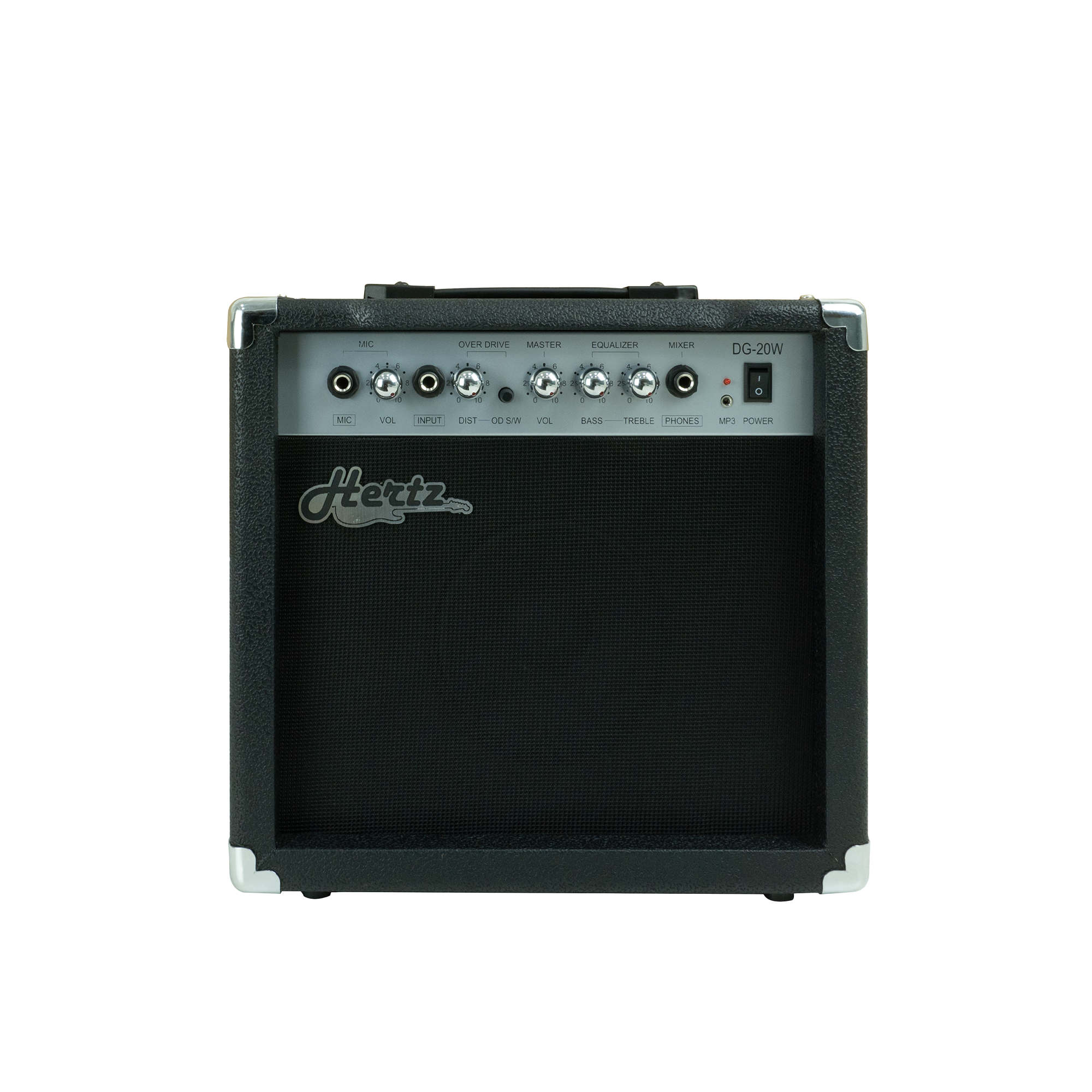 HERTZ DG20 Guitar Amplifier | Portable 20W Amplifier for Acoustic & Electric Guitars | Clear Sound Output with Volume & Tone Controls | Ideal for Practice, Home Use & Small Performances