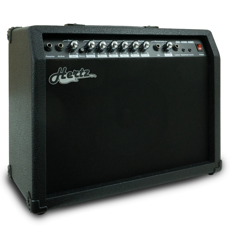 Hertz DG-40R 40W Guitar Amplifier 8-Inch Speaker | Powerful Combo Amplification | Black Finish