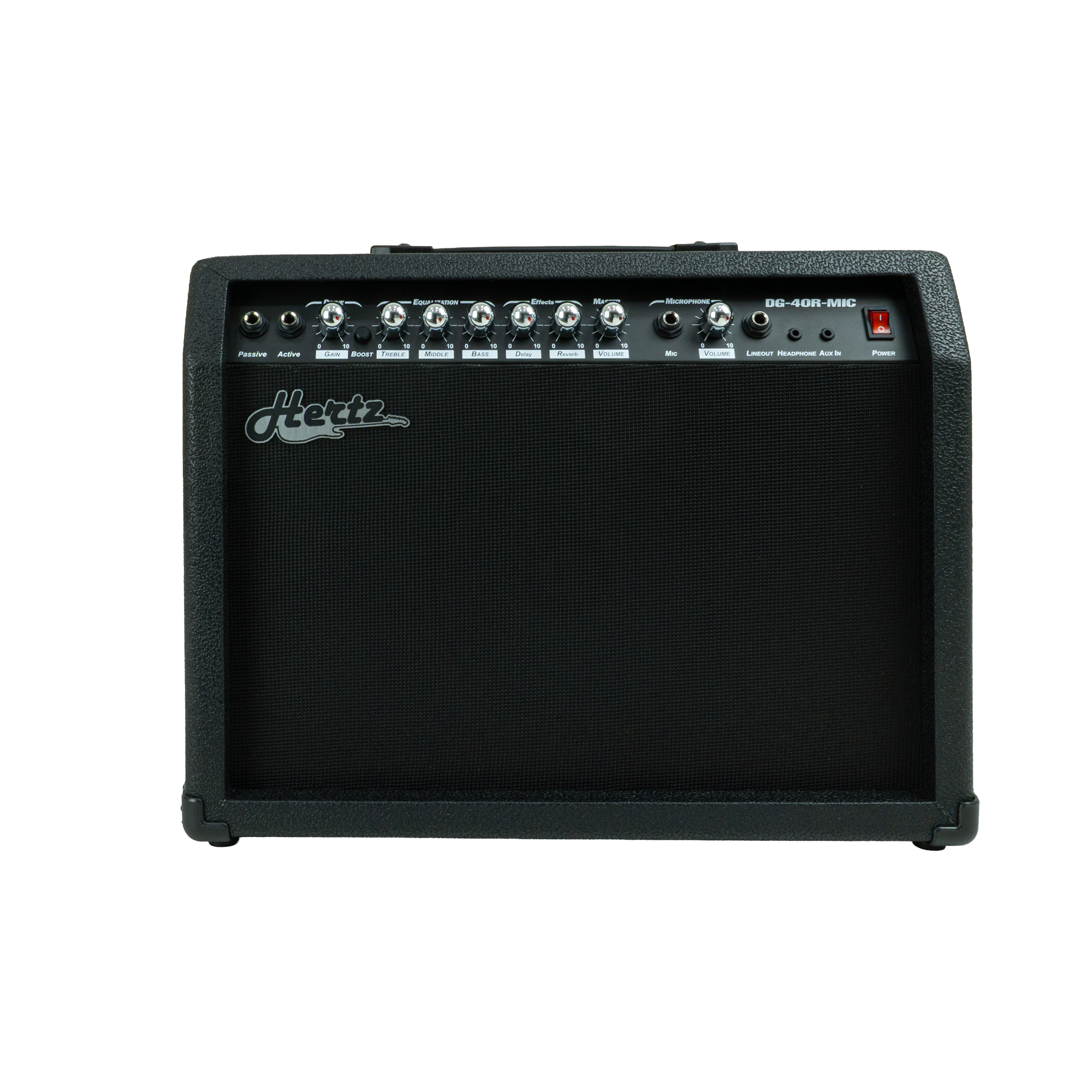 HERTZ DG40 Guitar Amplifier | Portable 40W Amplifier for Acoustic & Electric Guitars | Powerful Sound Output with Volume & Tone Controls | Ideal for Practice, Rehearsals & Live Performances