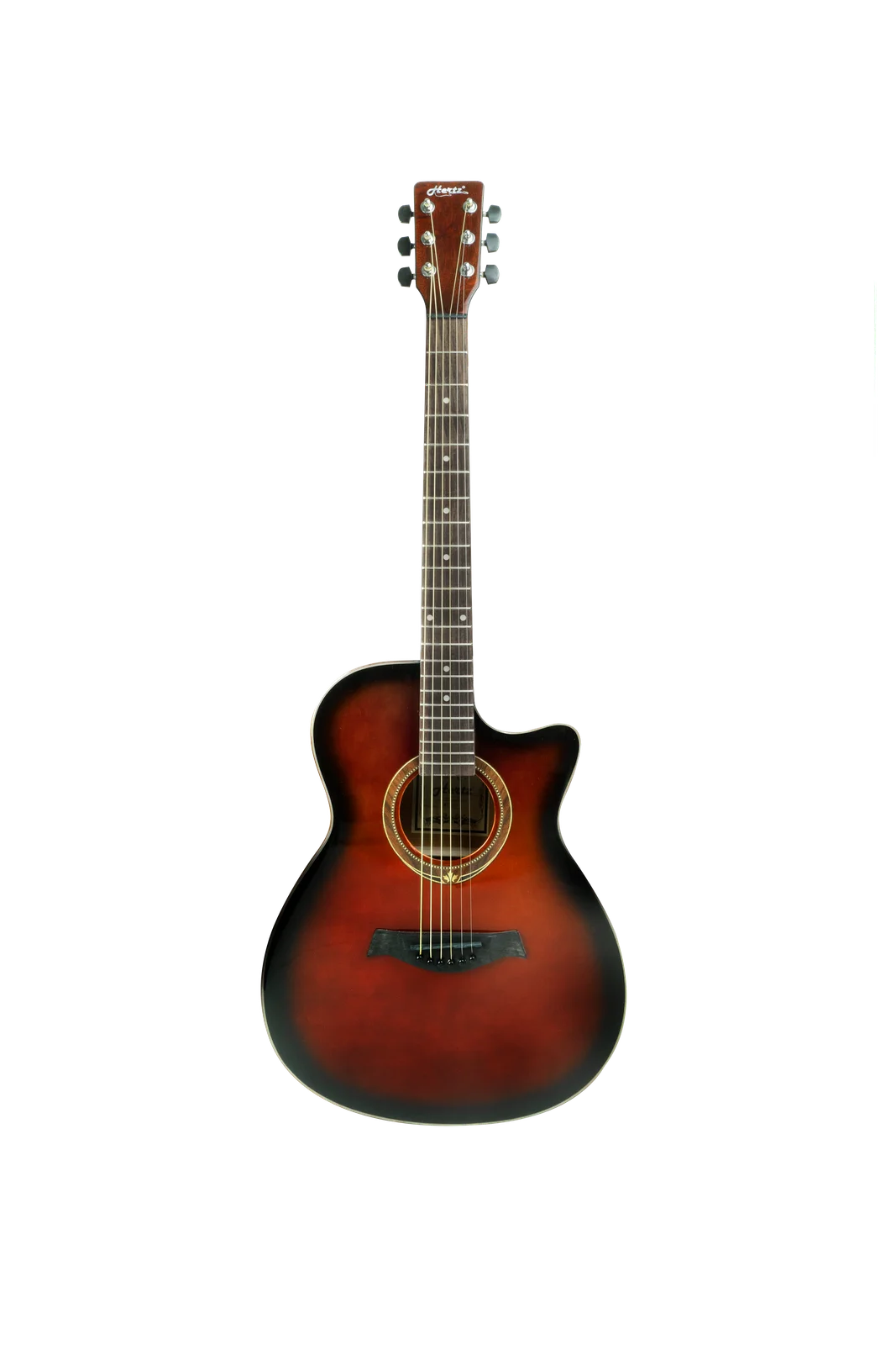 HERTZ HZ AMS070 Acoustic Guitar with Natural, Wine Red Sunburst, Blue Sunburst & Red Cherry Sunburst Finish for Beginners, Practice, Stage Performance & Music Learning view 1