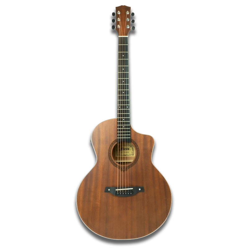 Hertz HZA-4020 MGO Semi-Acoustic Guitar | Cutaway Acoustic Guitar | Mahogany MGO Construction