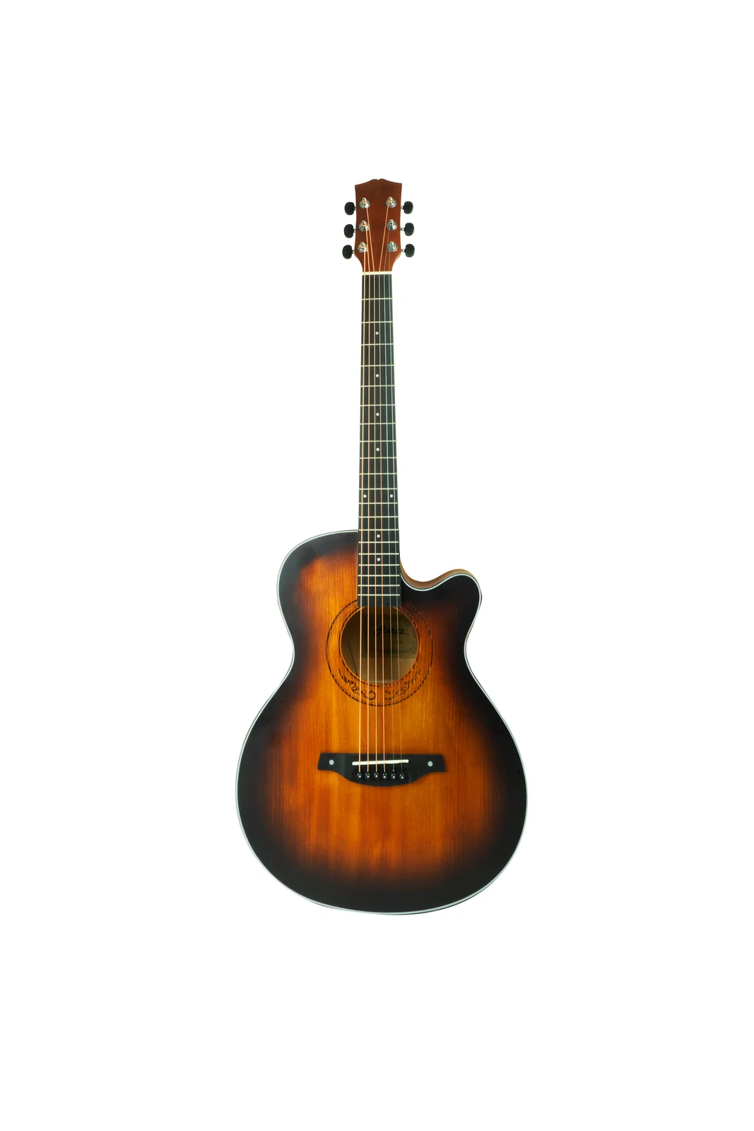 HERTZ HZA-4060 Solid Top Acoustic Guitar with Natural, Black & Tobacco Sunburst Finish for Stage Performance, Recording & Music Practice view 1