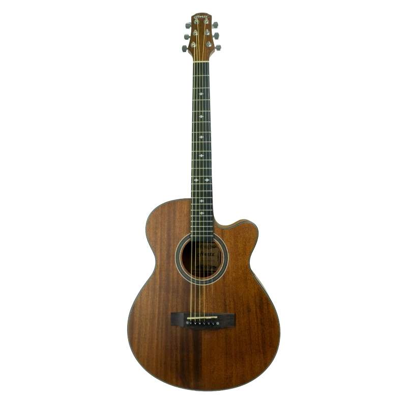 HERTZ HZA-7000MGO Cutaway Semi-Acoustic Guitar | Acoustic Guitar | 40-Inch Body | Natural