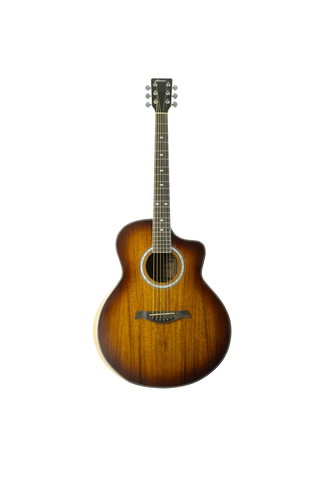 HERTZ HZA4123 Acoustic Guitar with Armrest Design & Natural Finish, Full Size Wooden Guitar for Beginners, Stage Performance, Practice & Studio Recording view 1