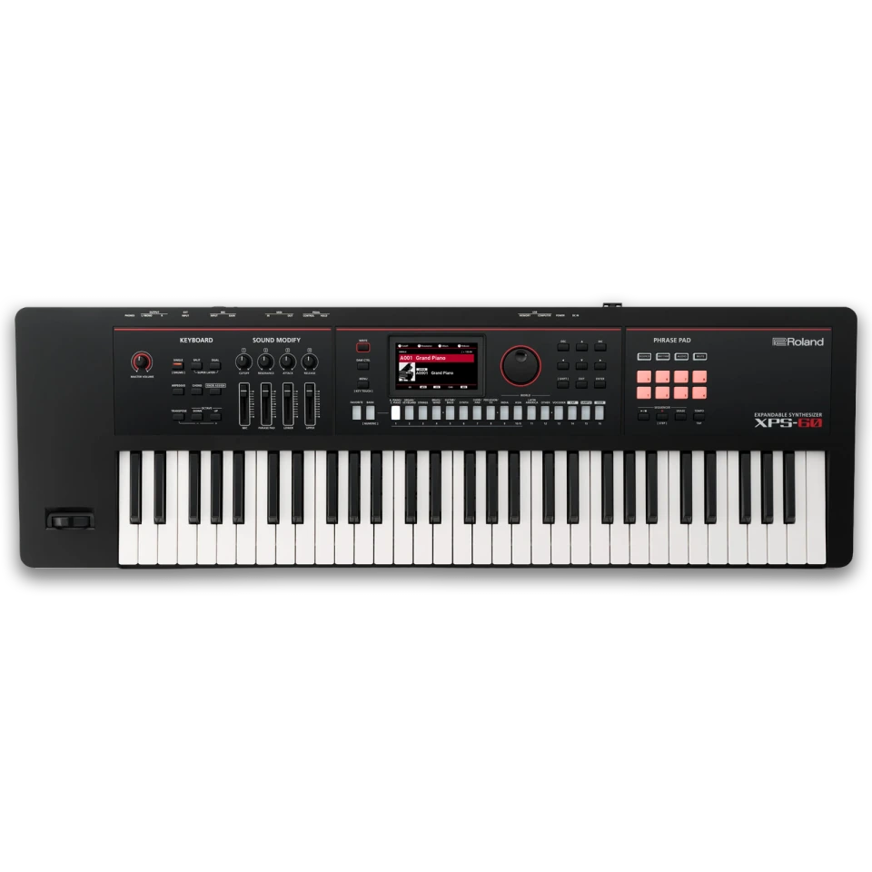 Roland XPS-60 (Black) 61-Key Professional Synthesizer Keyboard with Expandable Sound Engine, USB MIDI, Performance Controls & Portable Design