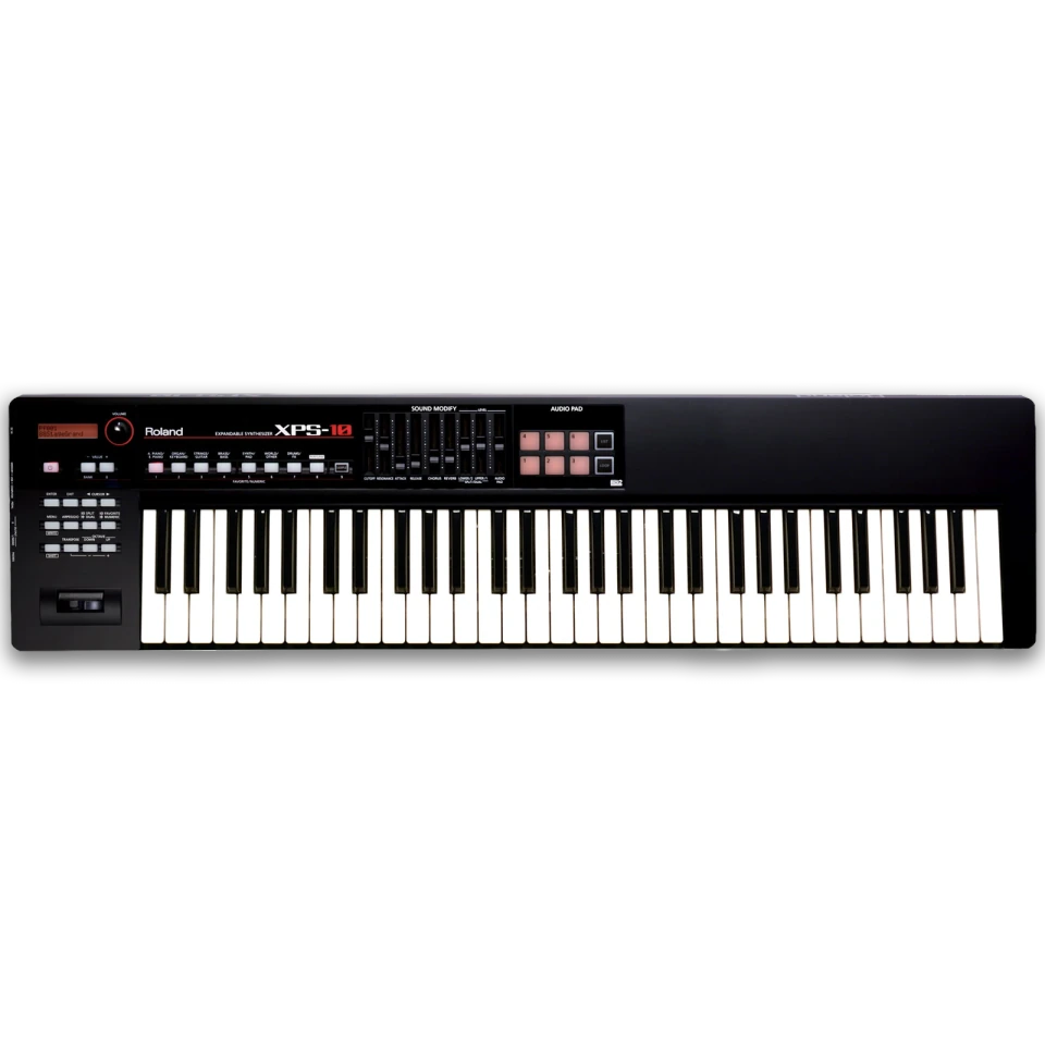 Roland XPS-10 (Black) 61-Key Expandable Synthesizer Keyboard with 1500+ Sounds, Sample Import, USB MIDI, Audio Pads & Lightweight Portable Design