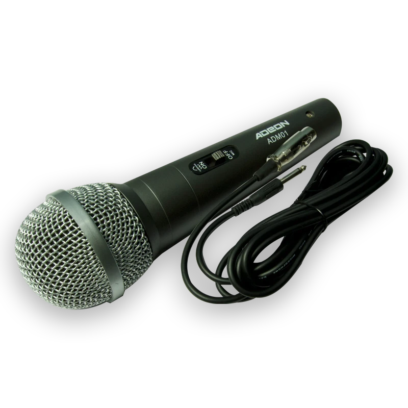 ADEON ADM-01 Dynamic Vocal Microphone | Clear Vocal Sound for Stage and Practice | Black