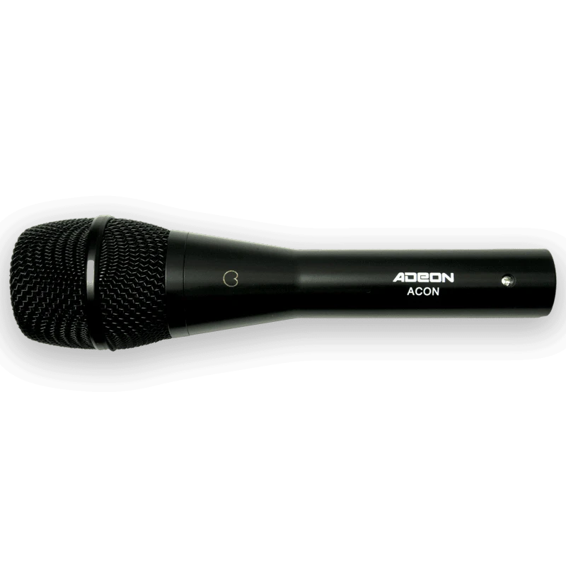 ADEON ACON Wired Dynamic Handheld Microphone | XLR Cable | Black