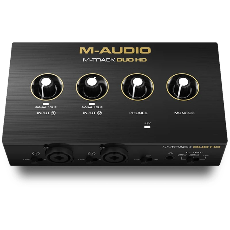 M-AUDIO M-Track Duo HD USB-C Audio Interface | Dual-Channel Recording
